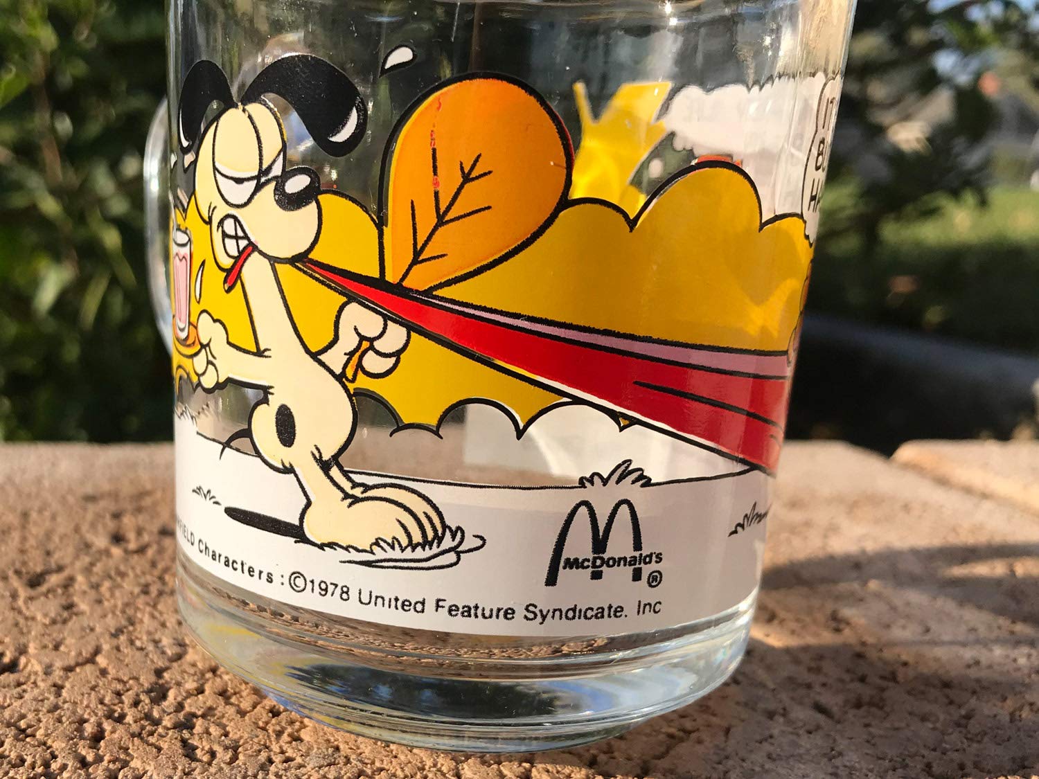 Amazon.com | McDonald Glass Garfield & Odie Coffee Mug 1978 Vintage  Collectible Jim Davis [Hammock]: Coffee Cups & Mugs