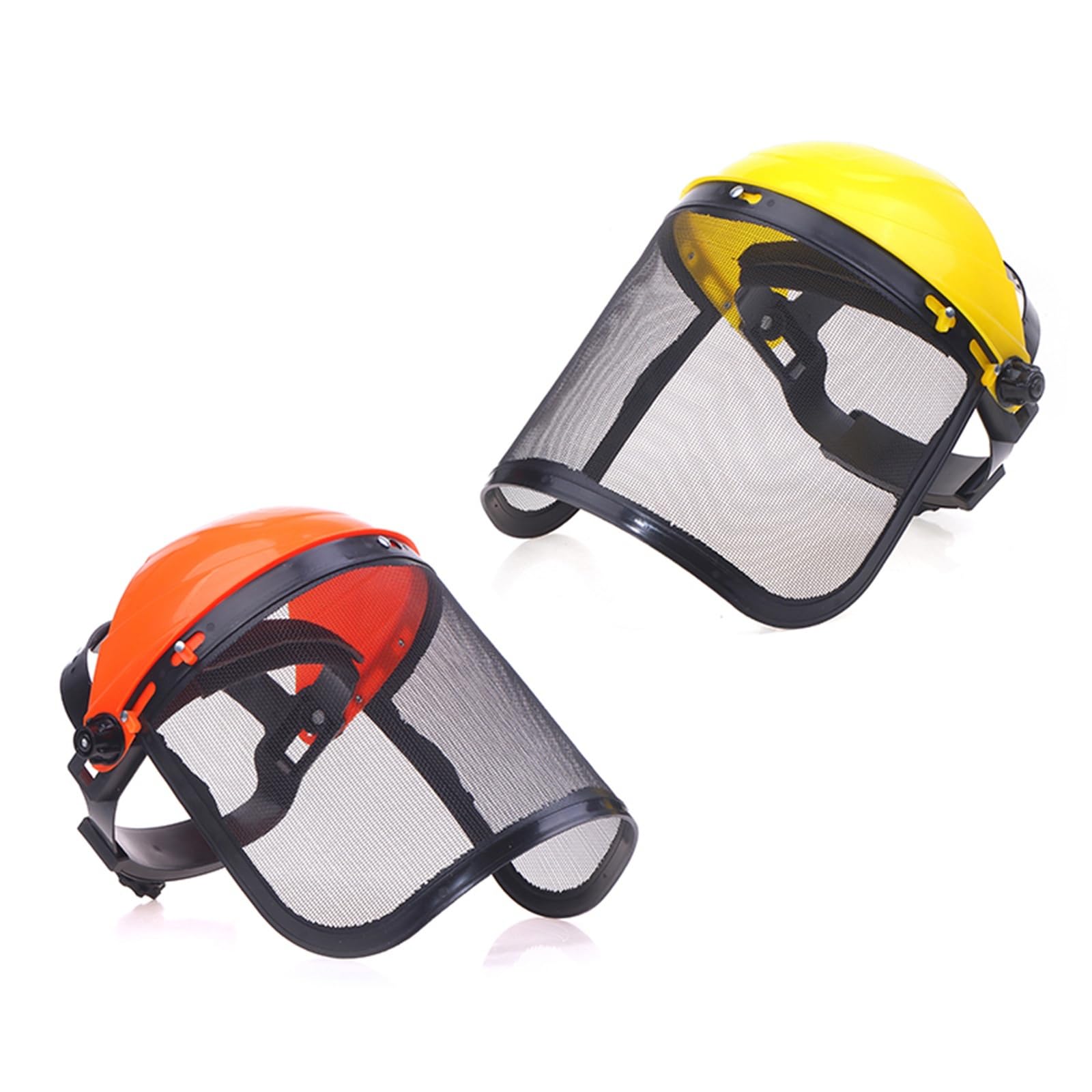 Compatible con desbrozadora Universal, Casco de Seguridad de Malla de Cara Completa, Casco Protector de Registro Forestal(A)