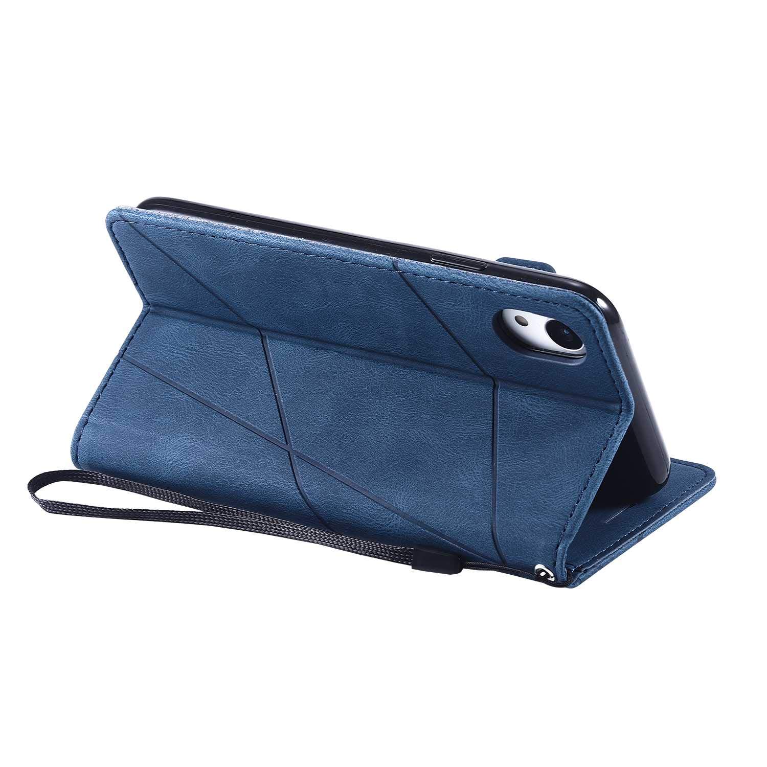 OKZone Cover per iPhone XR (6,1 Pollici), Custodia Flip Pelle Portafoglio Magnetica Libro [Slot Schede], Silicone TPU Bumper Wallet Supporto Cover, Antiurto [Kickstand] (Khaki