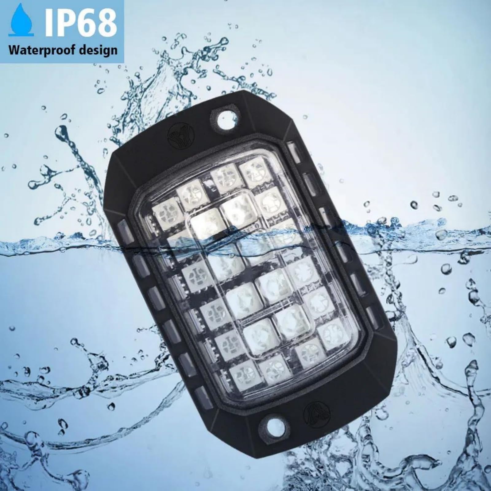 Listwa przypodłogowa samochodowa LED Atmosphere Light4x 8X 12X Led Dekoracyjne światło Oświetlenie podwozia Pilot zdalnego sterowania RGB/App Lights RGB LED Lampa podwoziowa do 12V,6in1