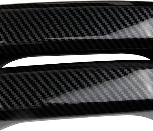 Miniatura 2 de Cubierta para manijas de puerta laterales estilo fibra de carbono para GMC SierraChevrolet Silverado 1500 2500 3500HD 2019-2025 (con botones)