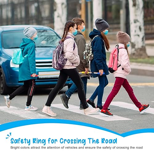 Miniatura 6 de Yunsailing 12 cuerdas para caminar para niños en edad preescolar, asas de seguridad, línea colorida, cuerda de transición desmontable para niños,