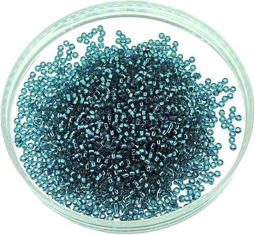 Miniatura 6 de Miyuki Cuentas de semillas redondas tamaño 15/0 0.29 oz SL Teal