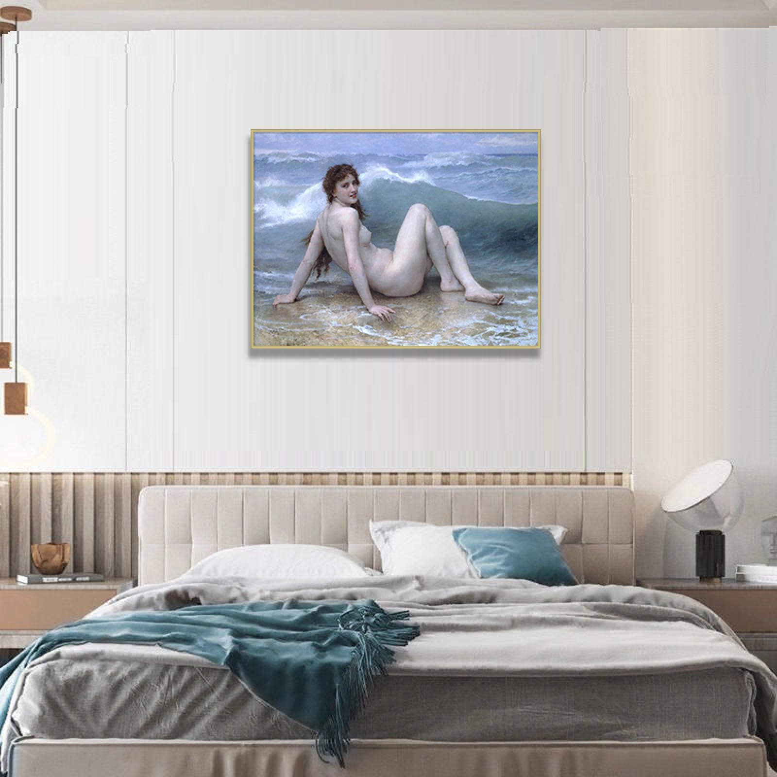 RKGHDCX Famoso dipinto gruppo musicale Riproduzioni di quadri su tela Poster e stampe su tela Wall Art immagini Per Soggiorno Complementi Arredo Casa80x105cm(31x41in) cornice dorata