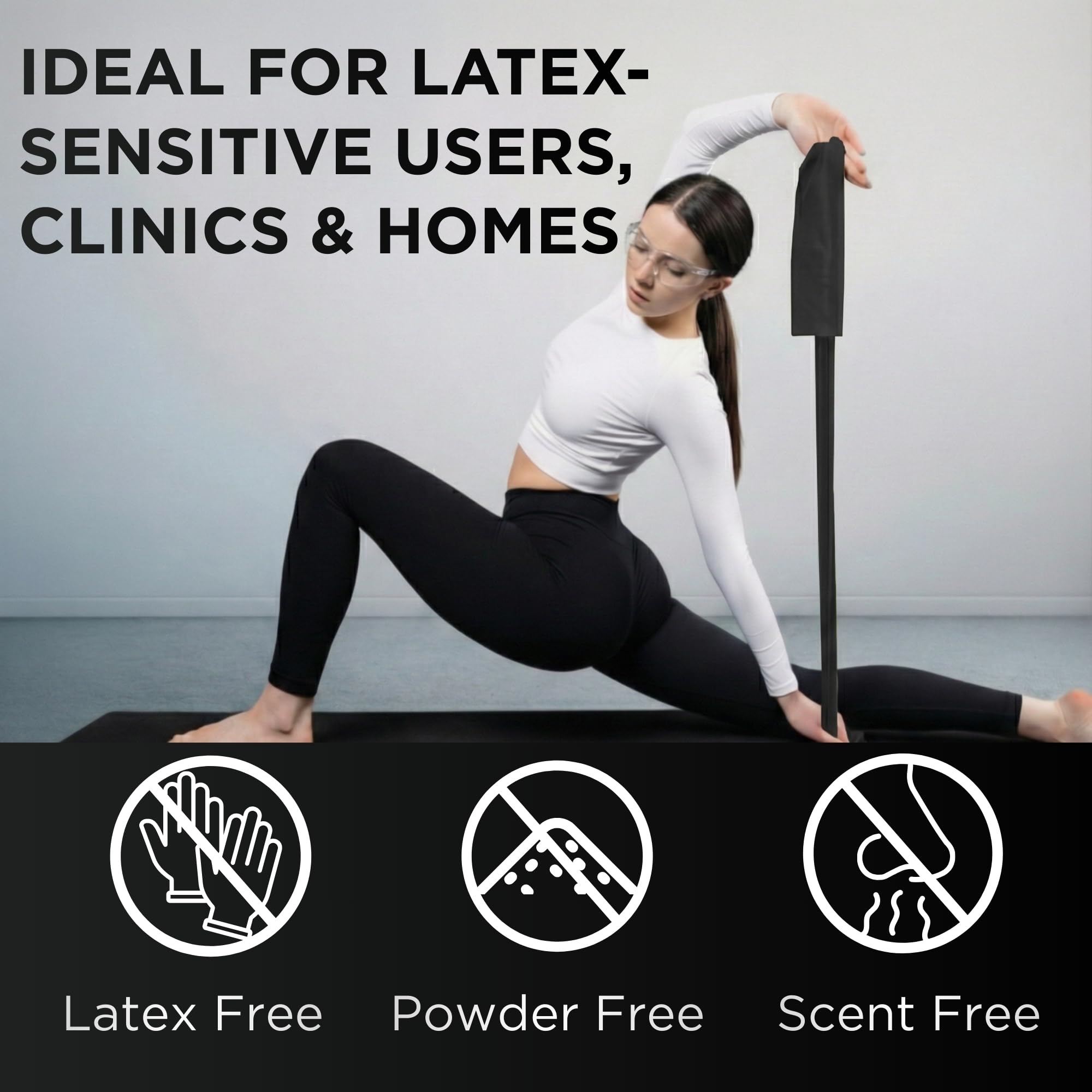THERABAND Resistance Band 50 Yard Roll, Non-Latex Professional Elastic Stretch Bands For Upper & Lower Body Exercise Workouts, Physical Therapy, Lower Pilates, Flexibility, & Rehab, Dispenser Box