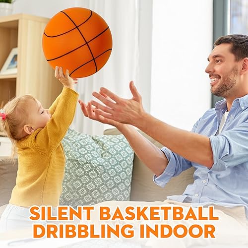 Miniatura 6 de Pelota de baloncesto silenciosa 2026, pelotas de baloncesto silenciosas de sueño para driblar, pelota silenciosa para entrenamiento en interiores,