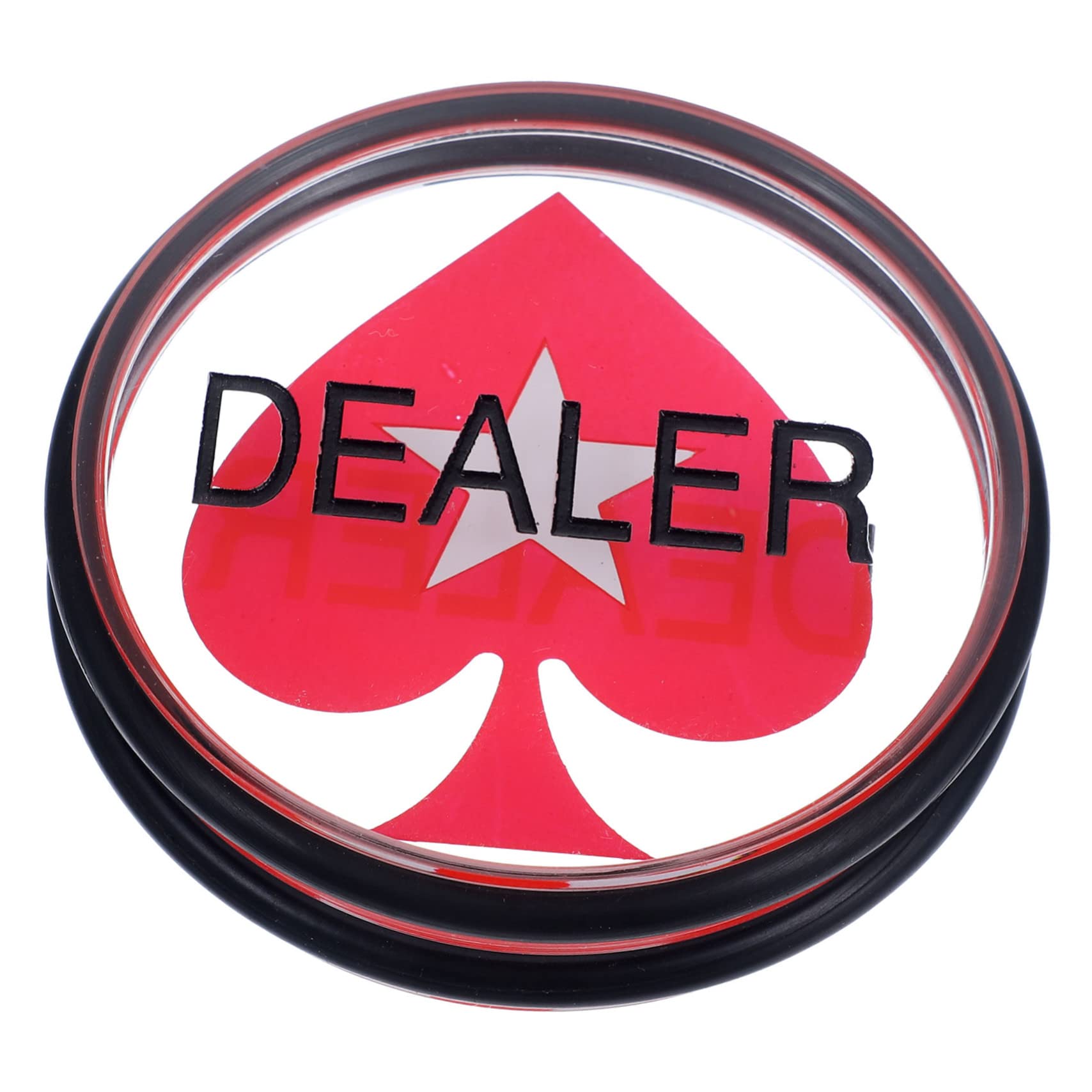 Totority Dealer Accessories Poker Game Chips Acrylic Poker Dealer Button for Adults Boys and Girls