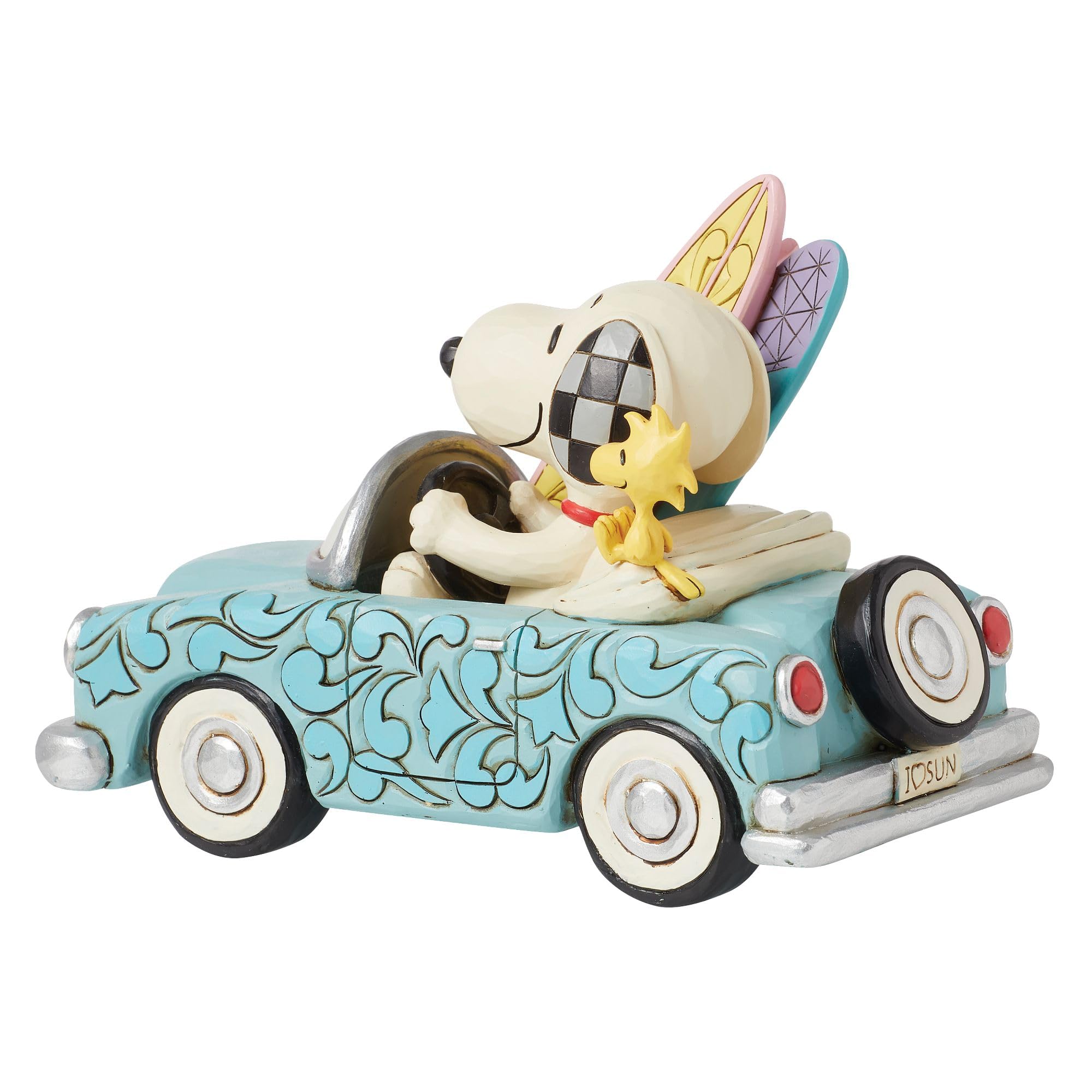 ★SNOOPY スヌーピー プルバックカー チョロQ ウッドストック Amazon.co.jp: JIM SHORE スヌーピー＆ウッドストック カーサーフィン