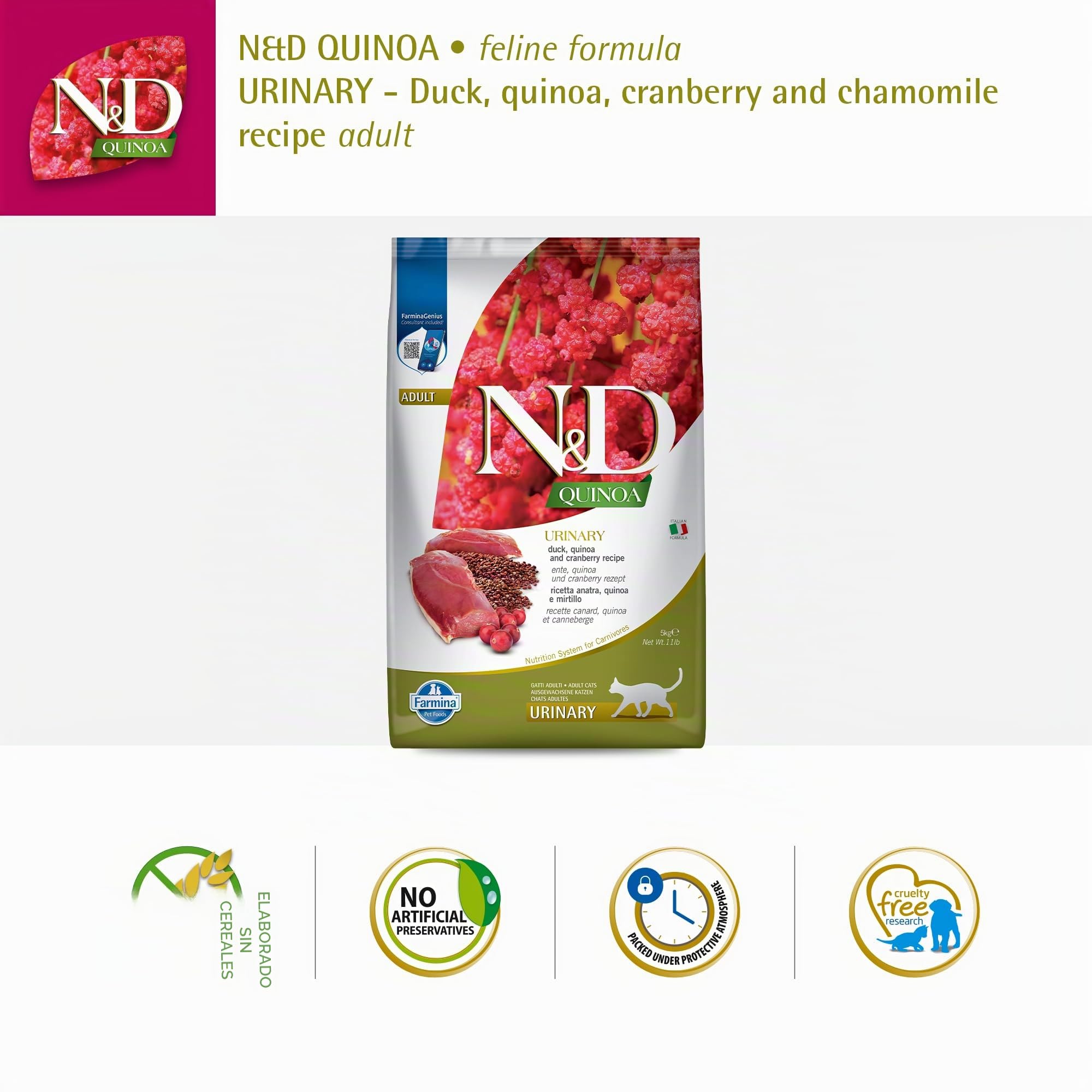 FARMINA ND Cat Quinoa Urinary 5KG