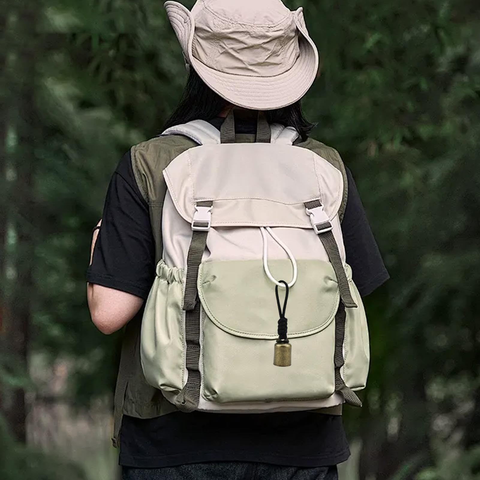 Wanderglocke für Tasche, Laute Bärenglocke - Laute Bärenglocke Vintage Metall Wanderglocke | Mehrzweck-Taschenanhänger für Outdoor-Zubehör mit Schalldämpfer zum Wandern und Klettern