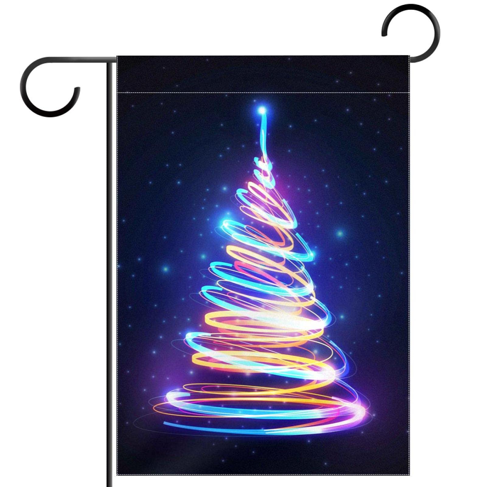 Drapeau de bienvenue lumineux en polyester double face 30x45 cm - 7