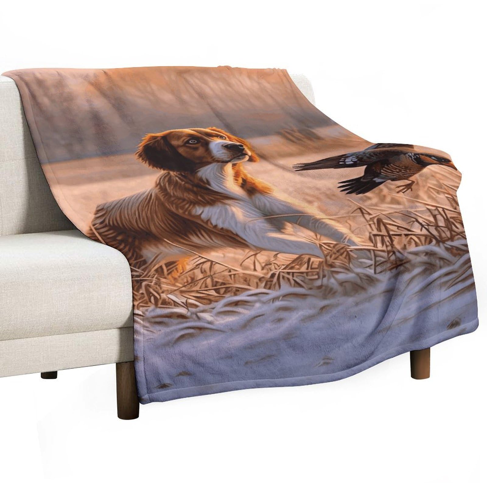 Couverture polaire chaude haut de gamme plaid de lit et salon 127x178