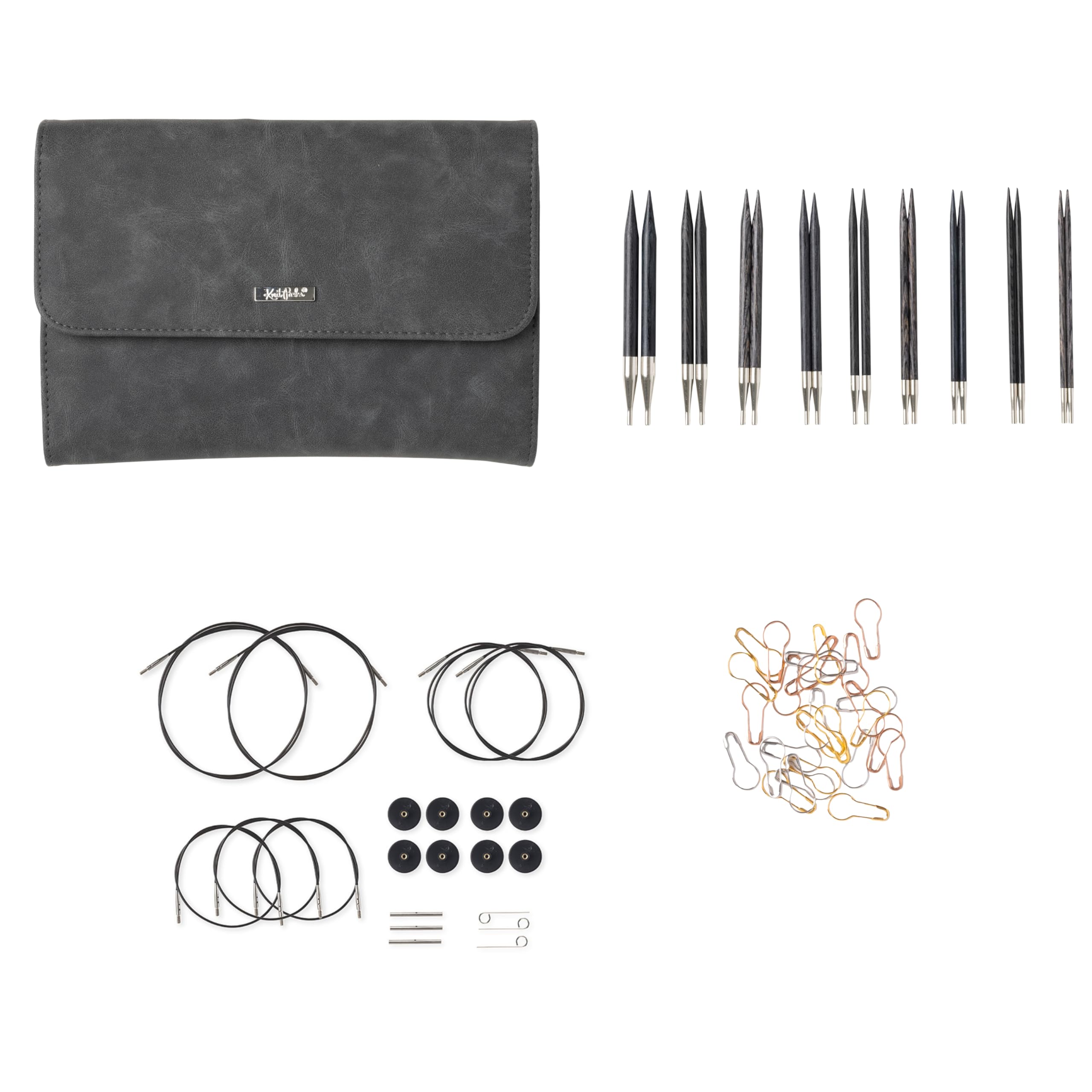 Amazon.co.jp: Knit Picks Options 木製交換可能な編み針セット ケース 