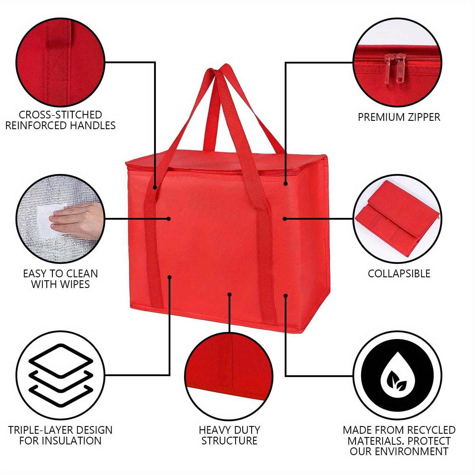 Foldable Cool Bag, 30 L Cool Box, Large Foldable Cooling Basket, Insulated Bag, for Office Work, Outdoor Travel - Image 3
