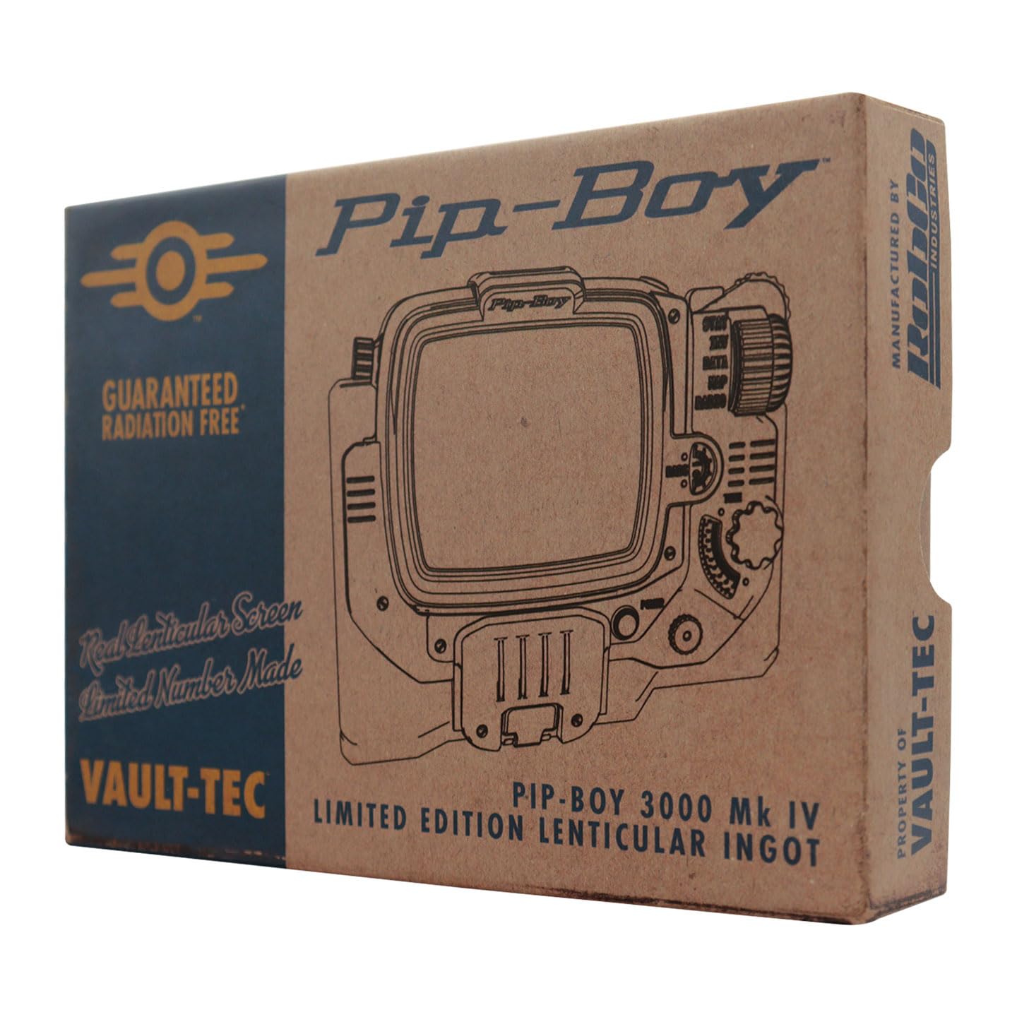 FaNaTtik Fallout Pip-Boy Limitowana edycja soczewkowa sztabka – specjalny numerowany metalowy przedmiot kolekcjonerski Vault-Tec – oficjalnie licencjonowany (5000 na całym świecie)