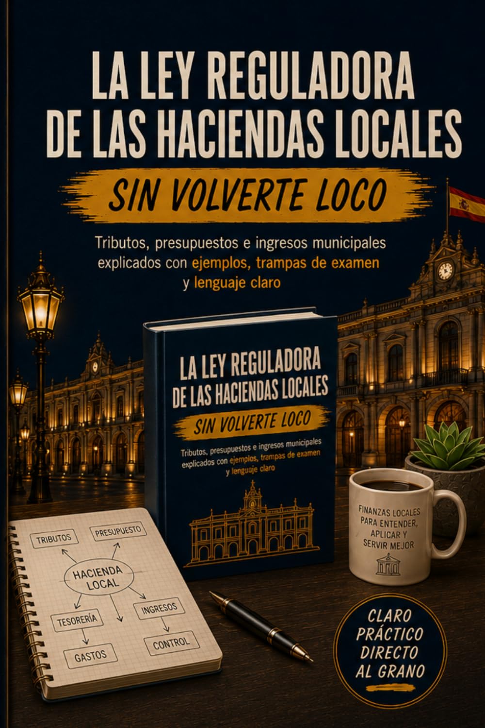 LA LEY REGULADORA DE LAS HACIENDAS LOCALES SIN VOLVERTE LOCO: Tributos, presupuestos e ingresos municipales explicados con ejemplos, trampas de examen y lenguaje claro