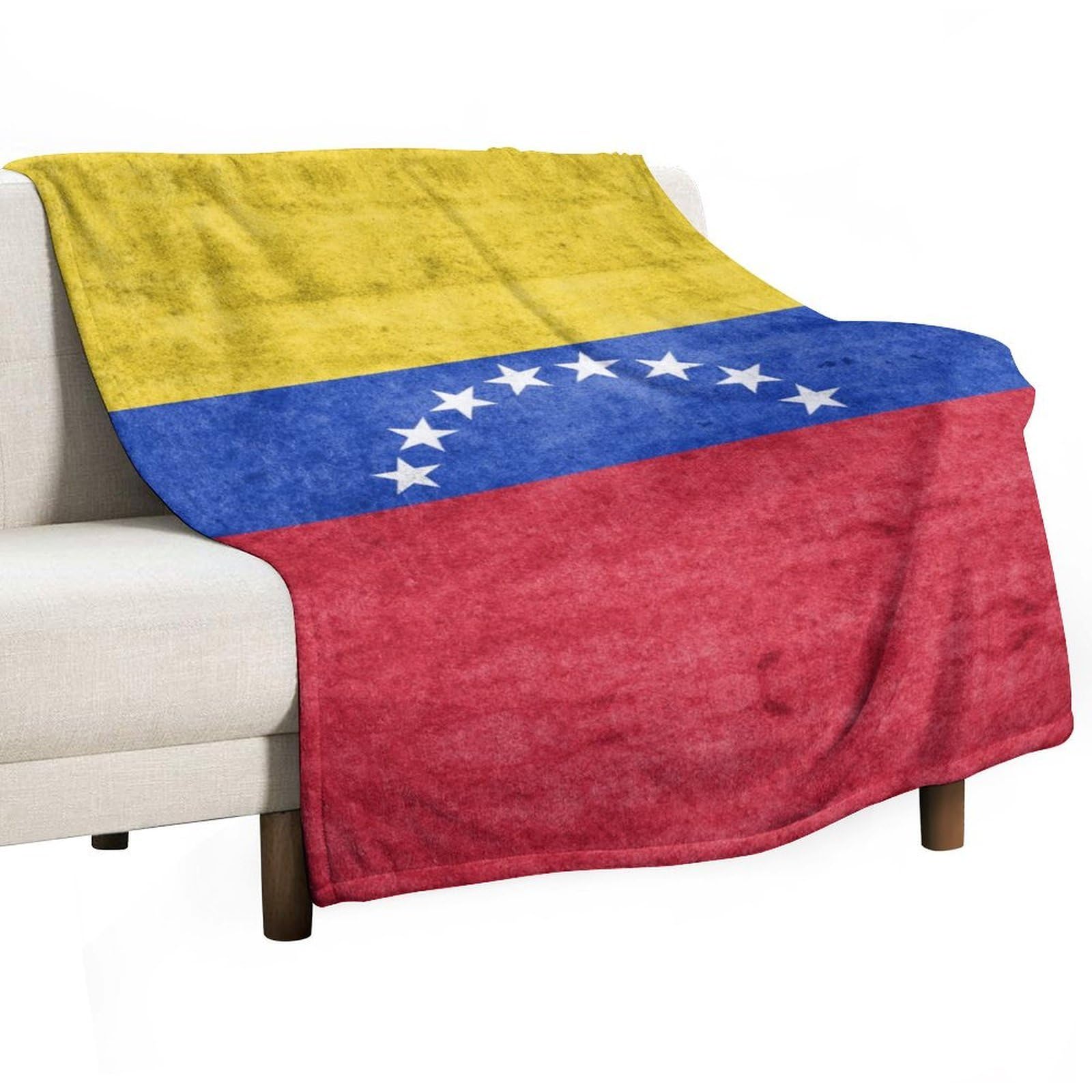 Cgsbngha Style Flag Of Venezuela Flannel Fleece Blanket Lightweight Soft Throw Blankets For Sofa Couch Bed Chair