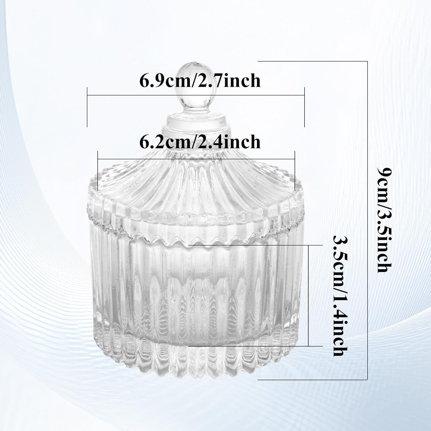 STARVAST 16 Pack Clear Glass Votive Candle Holders with Lids, Tealight Candle Holders in Bulk Vintage Candle Holder Bulk for Table Centerpieces and Wedding Decor