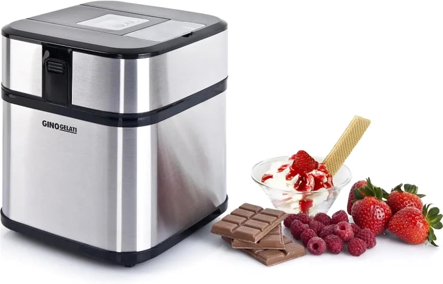 Besuche Syntrox Jinoria Edelstahl Eismaschine mit Timer