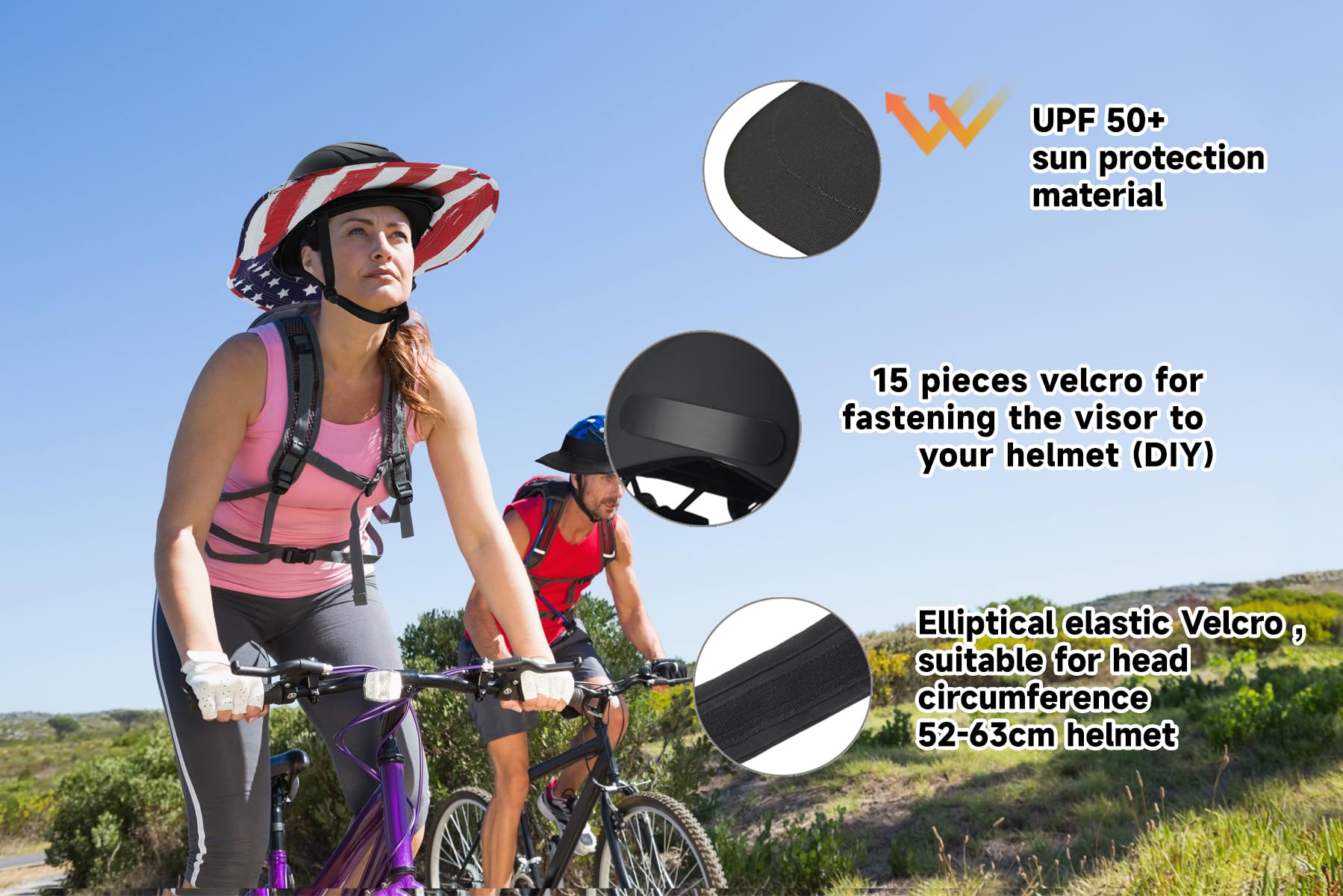 Tontron Visiera per casco | Parasole per casco (nero)