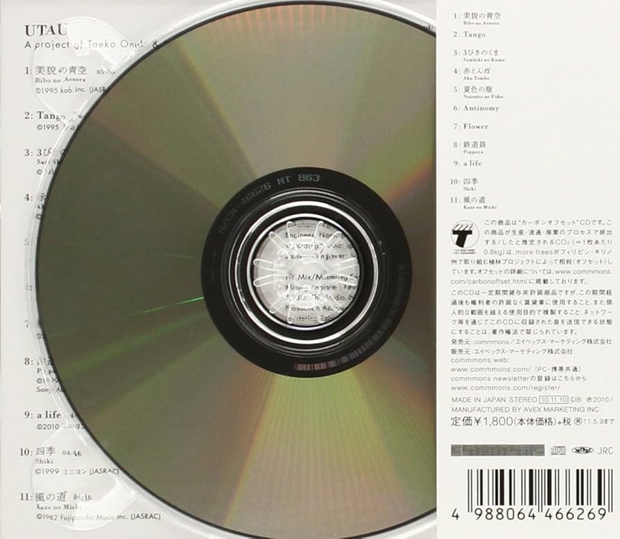 Amazon.co.jp: UTAU - 大貫妙子 & 坂本龍一: ミュージック