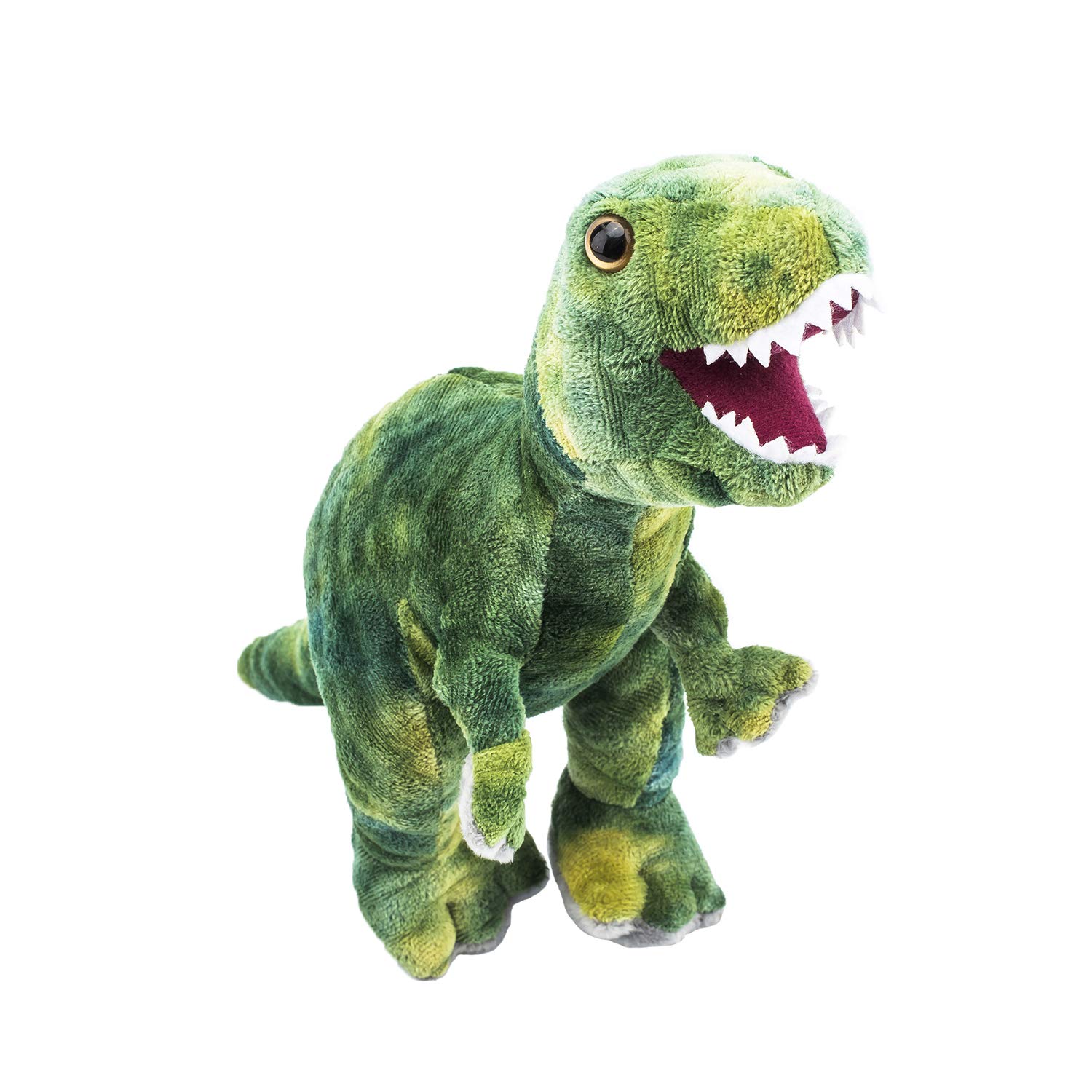 AIXINI Stuffed Dinosaur Plush Toy - 10" Long Realistic Stuffed Animal Toy for Boys, Green
