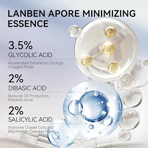 Miniatura 6 de LANBENA Kit de eliminación de puntos negros 3 en 1, tiras de poros de nariz de 1.06 oz+suero de poros de 1.0 fl oz+ papel de tira, máscara removedor