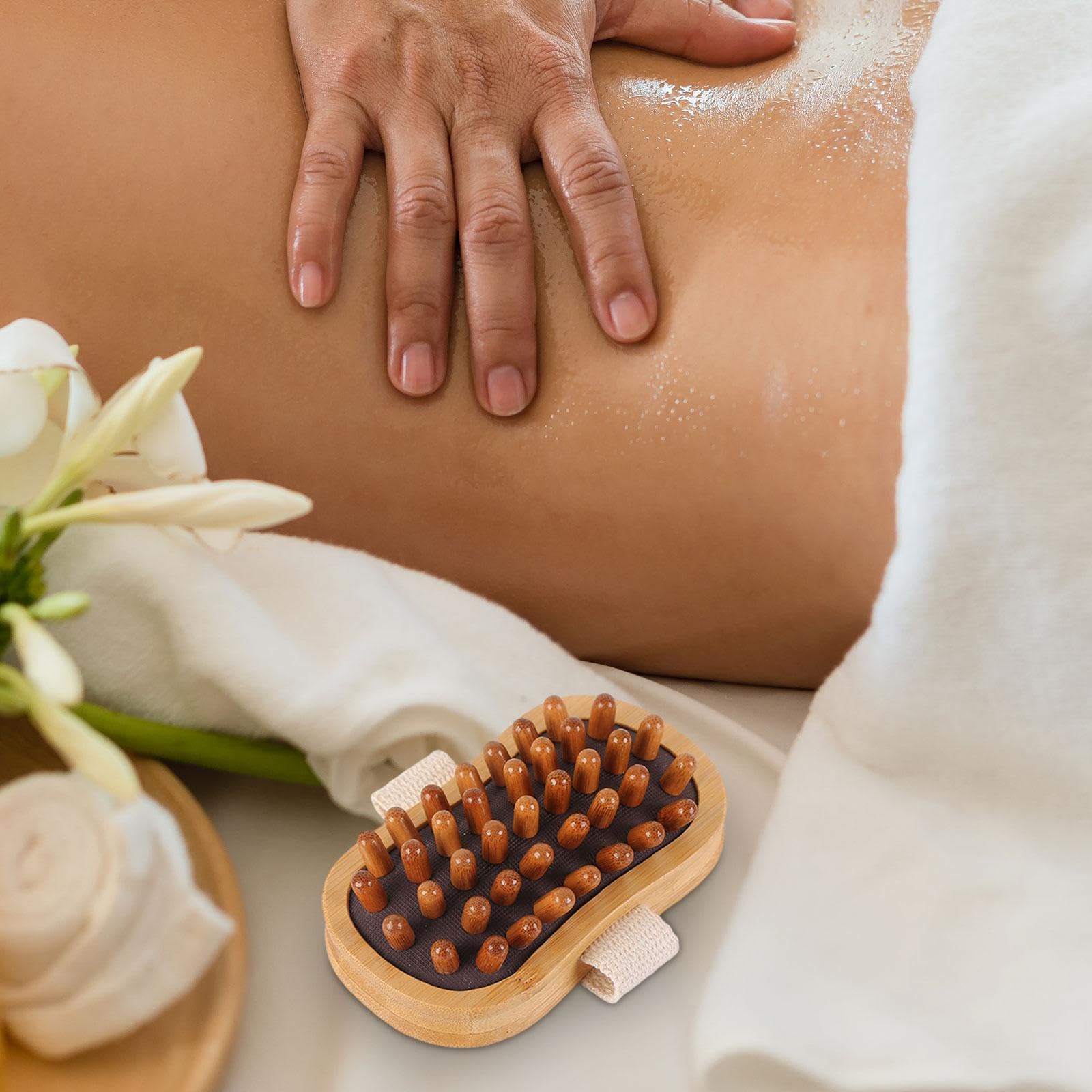 5 Cepillos de Madera para Masaje Corporal, Cepillo Masajeador Corporal, Herramienta para Esculpir El Cuerpo, Masajeador Manual de Mano, Cepillo