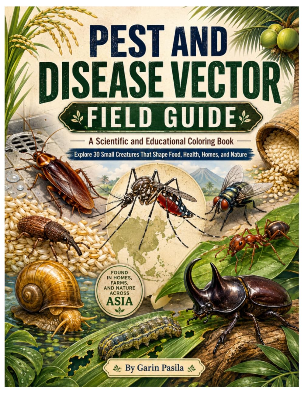 Pest and Disease Vector Field Guide: A Scientific and Educational Coloring Book