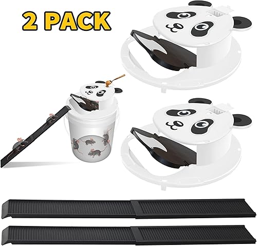 Miniatura 4 de Trampa para ratones, trampa para ratones de reinicio automático, trampas para ratones de 5 galones, uso en interiores y exteriores, herramienta