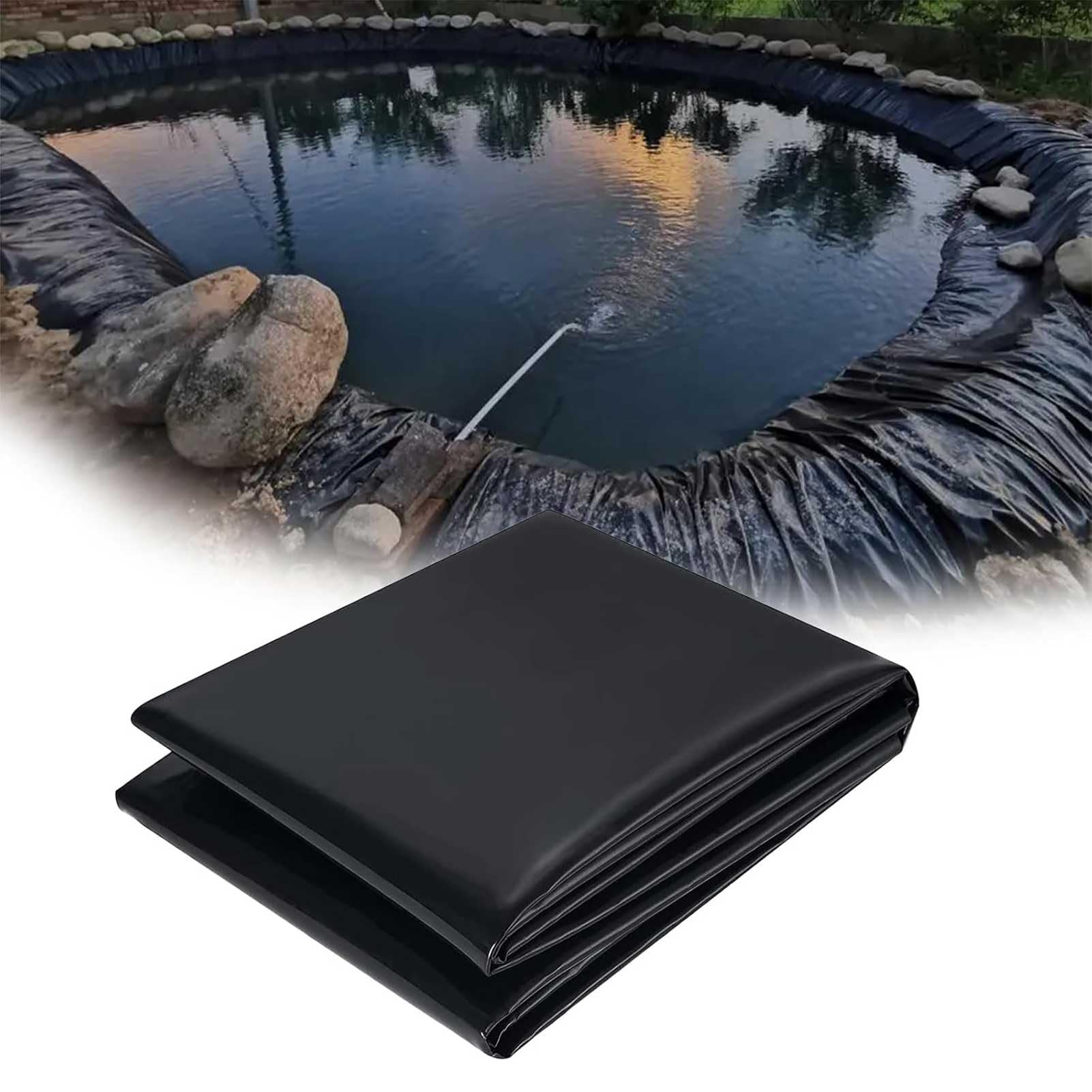 Bâche imperméable pour bassin de 4 x 6 m pour cascade de jardin