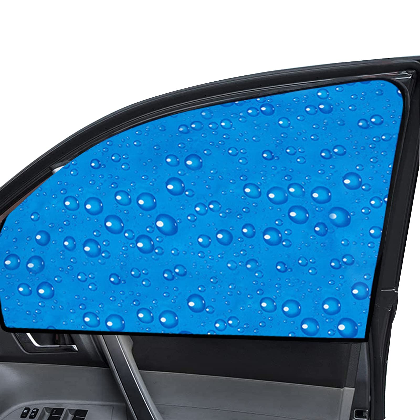 2 parasoles para ventana lateral de coche, doble grosor, universal, ajuste universal para el conductor del bebé, protección UV, 2 unidades