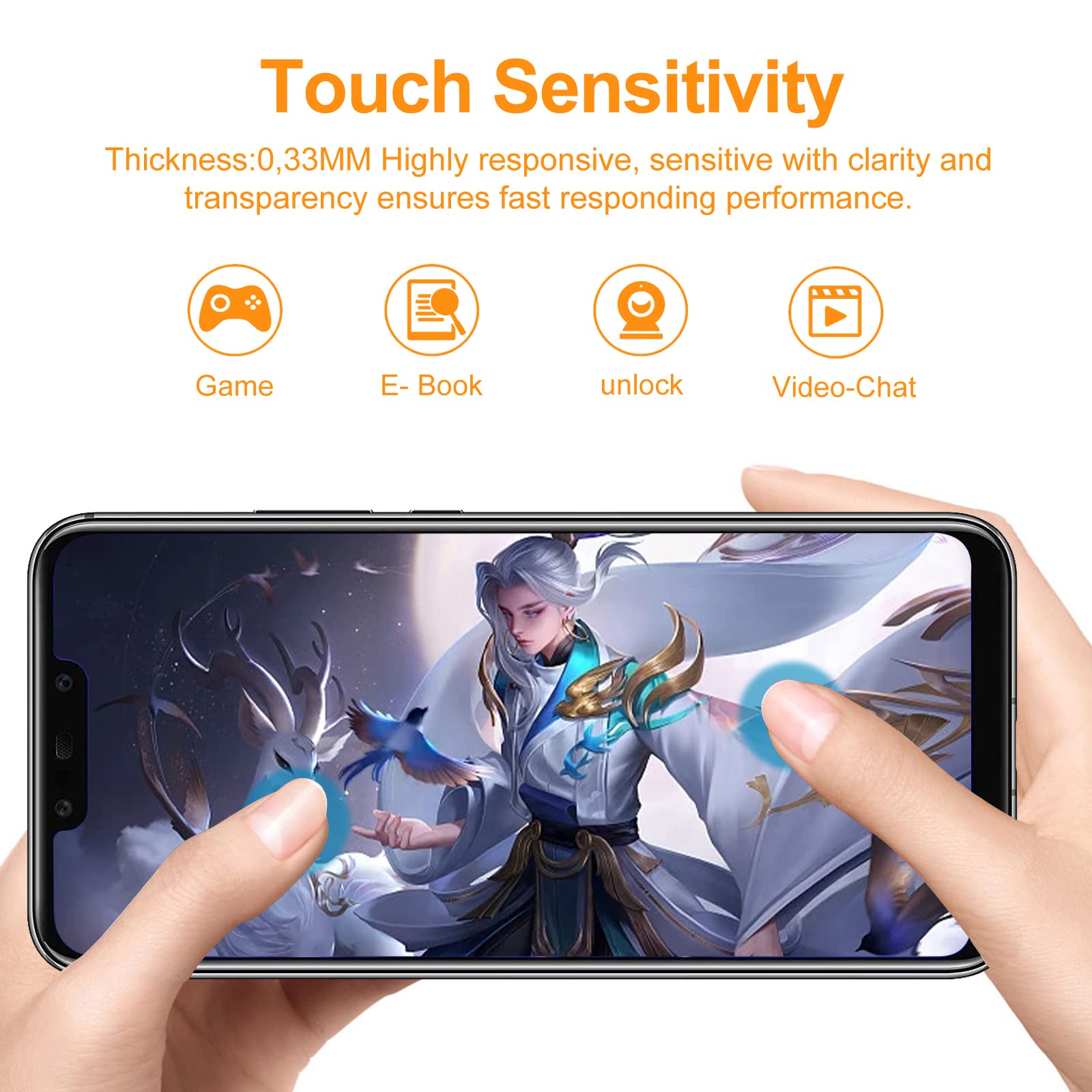 3x BROTECT AirGlass Matte Pellicola In Vetro Opaca Per Huawei Mate 20 3934293