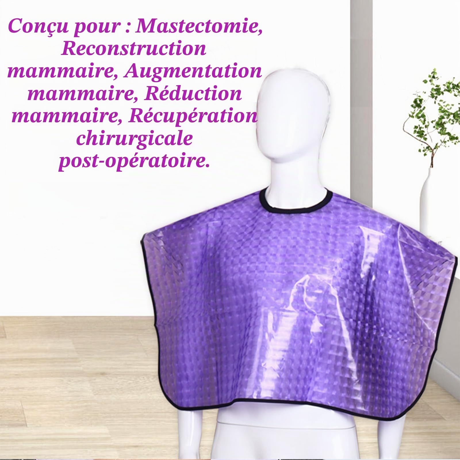 Mastectomie Poitrine Chirurgie Épaule Douche Protection Imperméable Postopératoire Cape de Douche Résistant à L'eau Post Chirurgie Vêtement