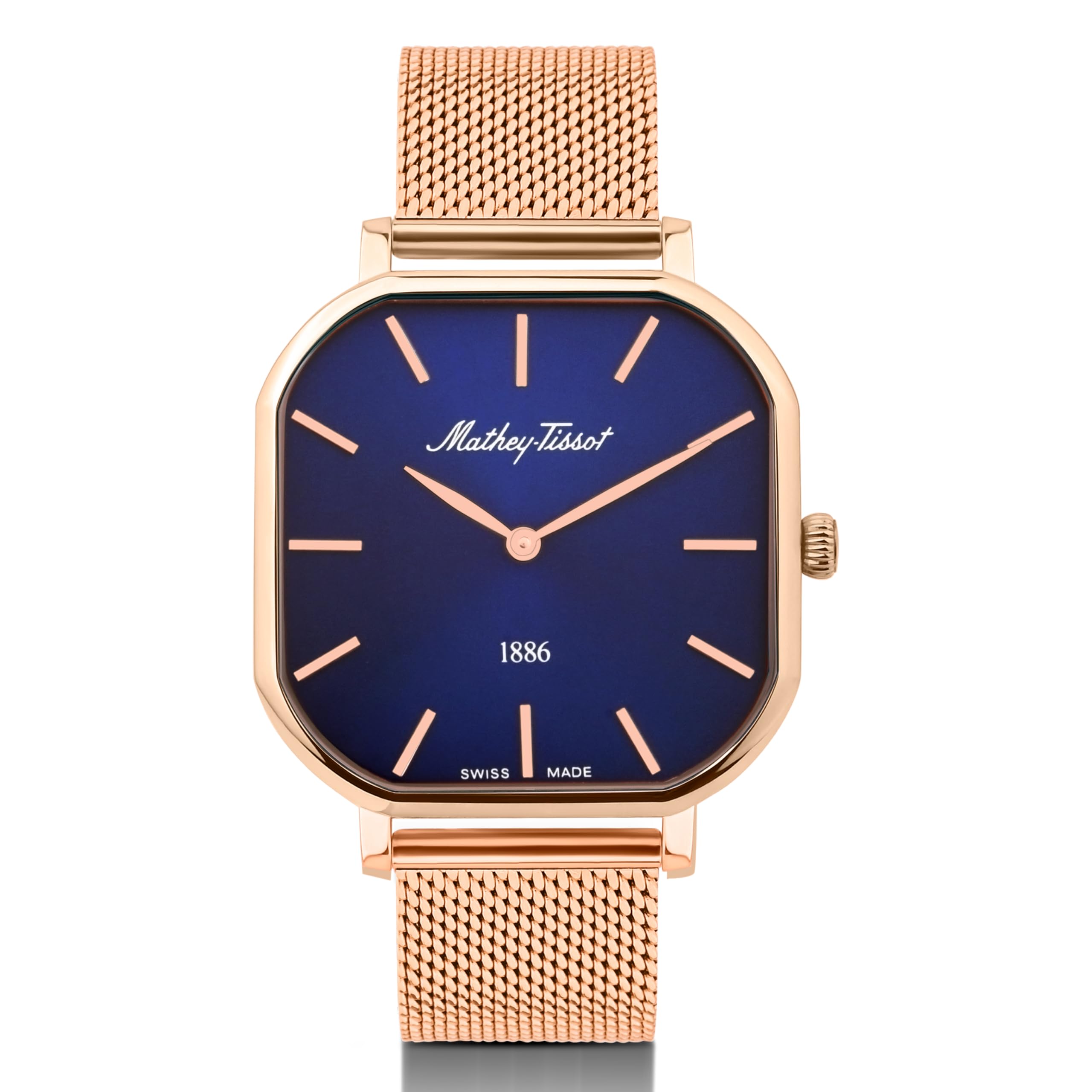 Mathey-Tissot Stainless Steel Swiss Made Monsoon Square