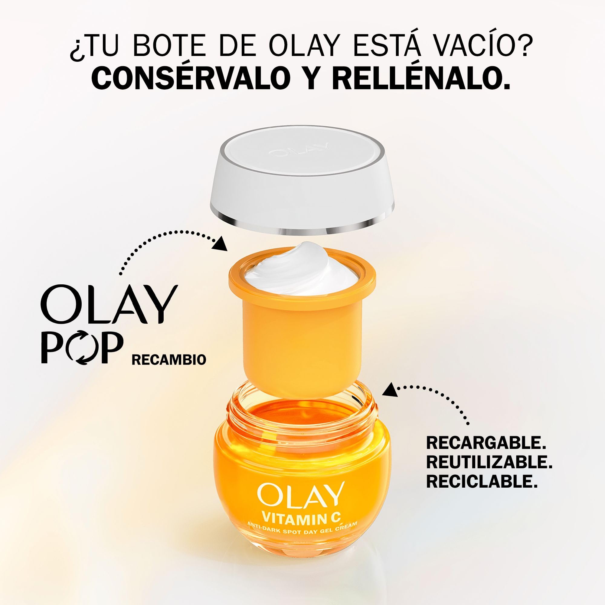 Olay Vitamin C + SPF30 Feuchtigkeitsspendende Tagescreme, 50 ml und Super Serum, 5 Vorteile in 1, 14 ml, 2 Stück, gleichmäßiger, hydratisiert und strahlend