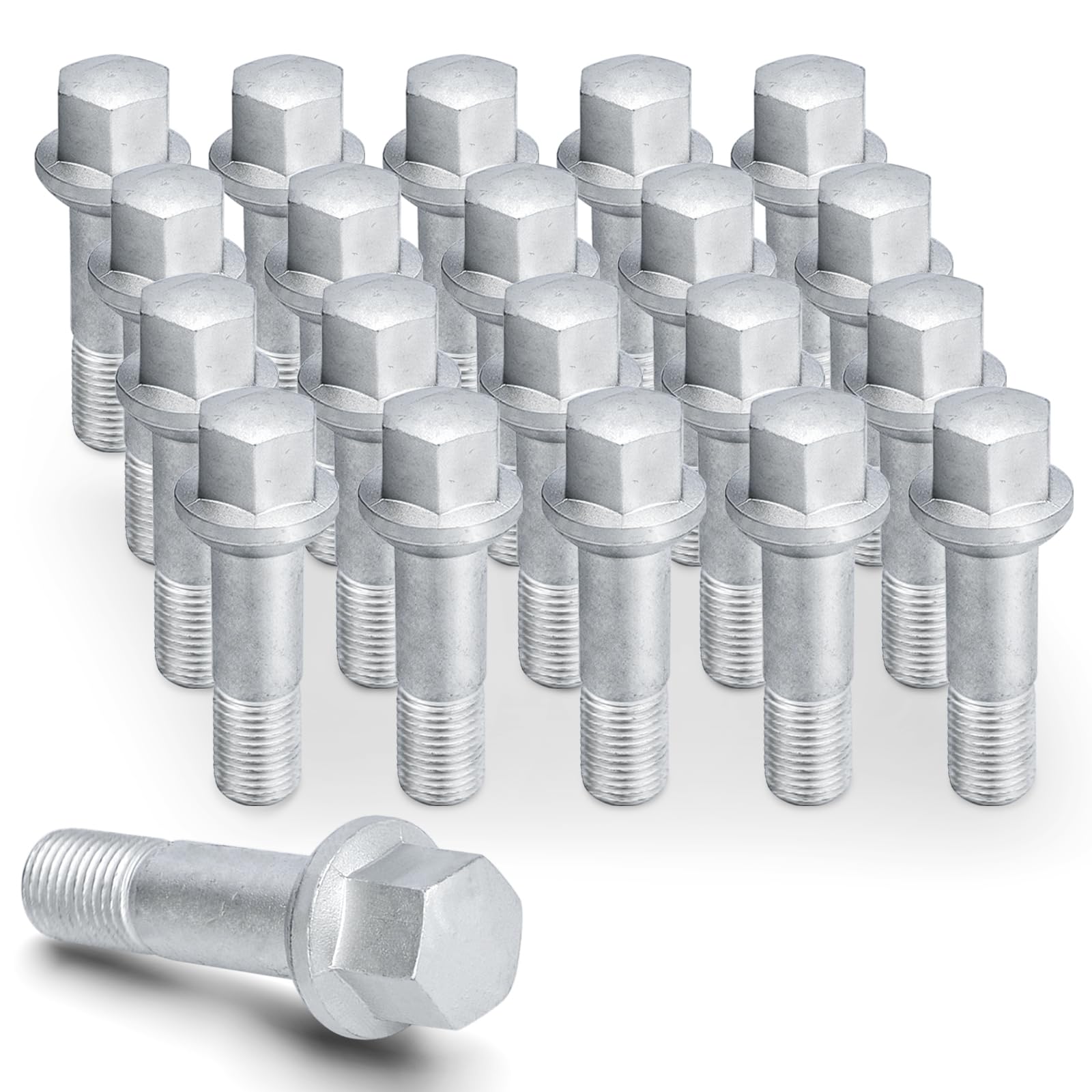 Amazon.com: 0009905307 20pcs M14*1.5 Wheel Lug Bolt,17mm Hex, 20mm  