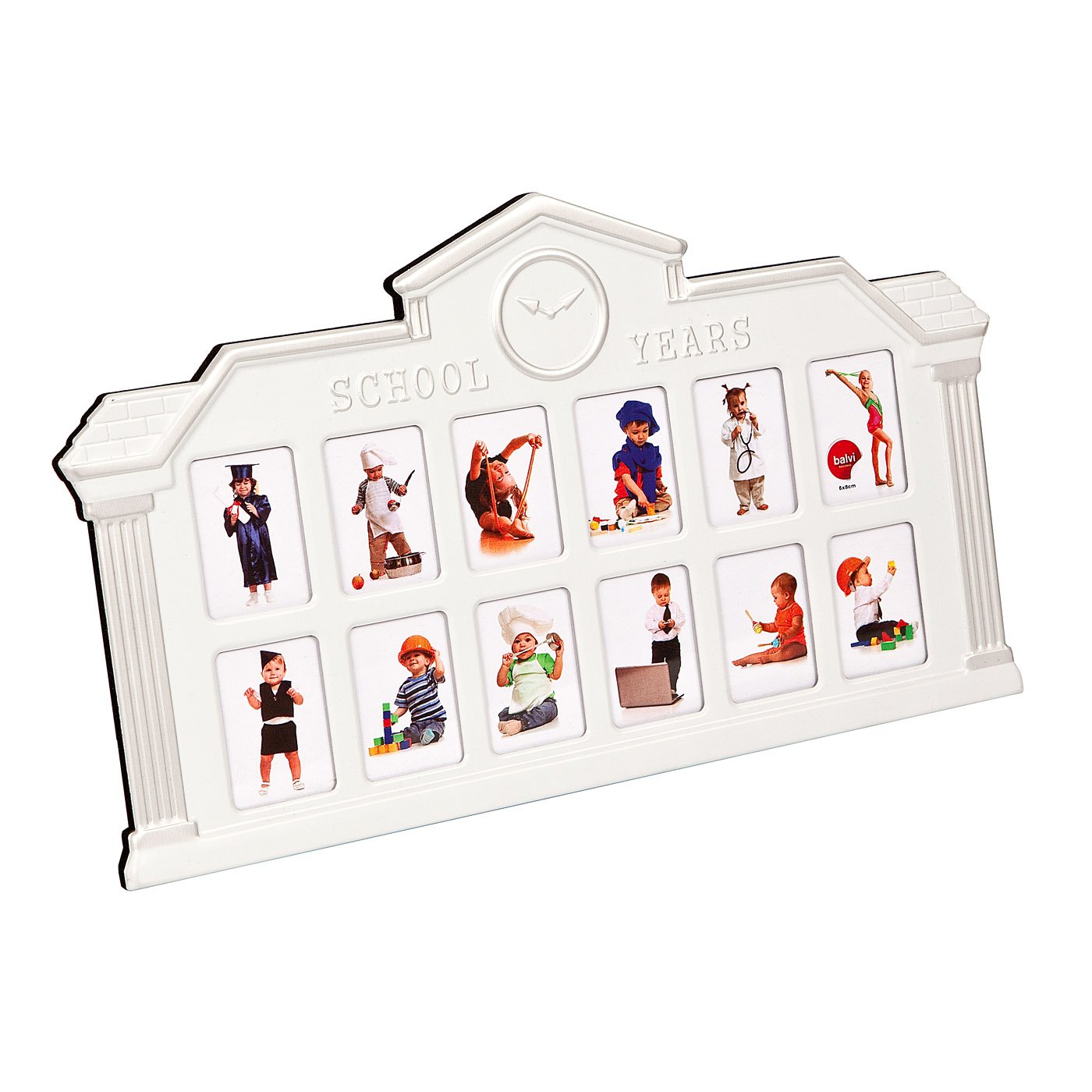 Balvi - Frame School Years 12x 5x8 white aluminium