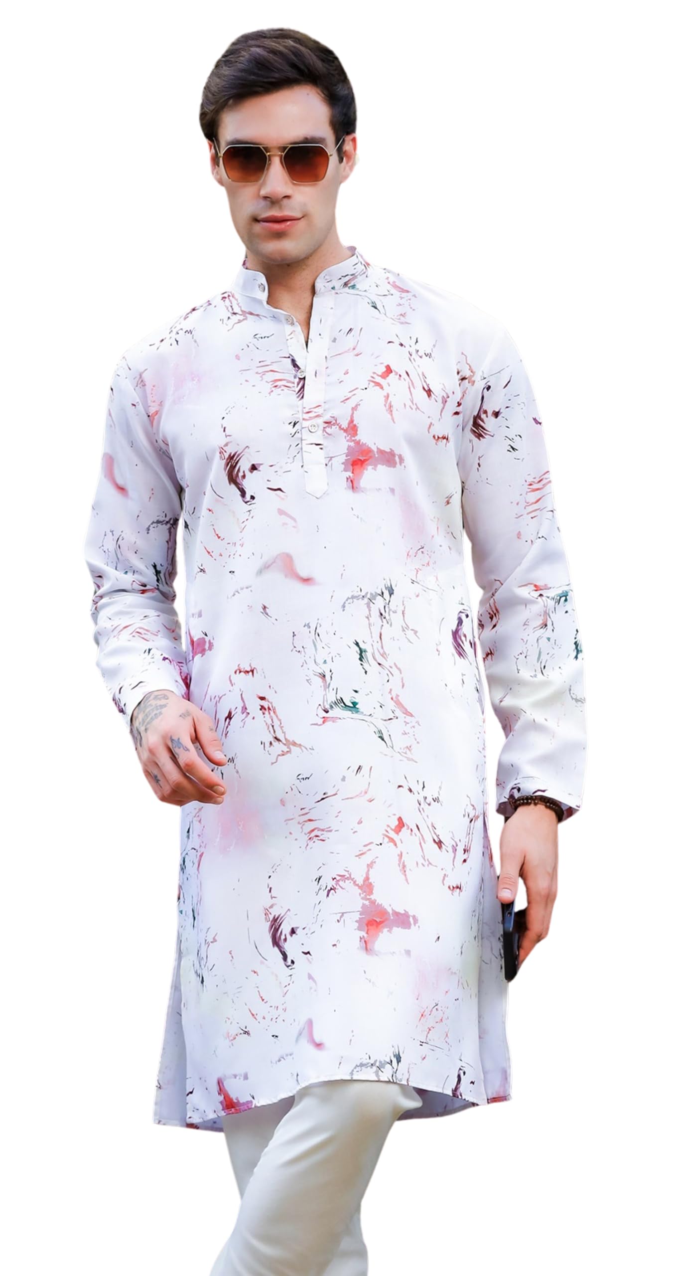 Lymio Men Kurta || Kurta For Men || Men Ethnic Kurta (In, Alpha, 2Xl, White)