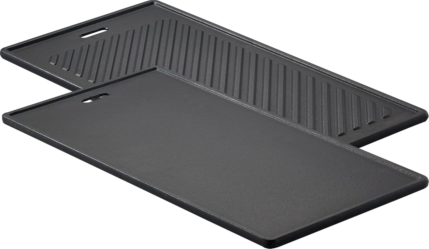 RÖSLE Videro grill plate, cast iron grill plate for meat and small grill pieces, grill branding, plate can be used on both sides, 45 x 24 cm, for all Videro models from model year 2021
