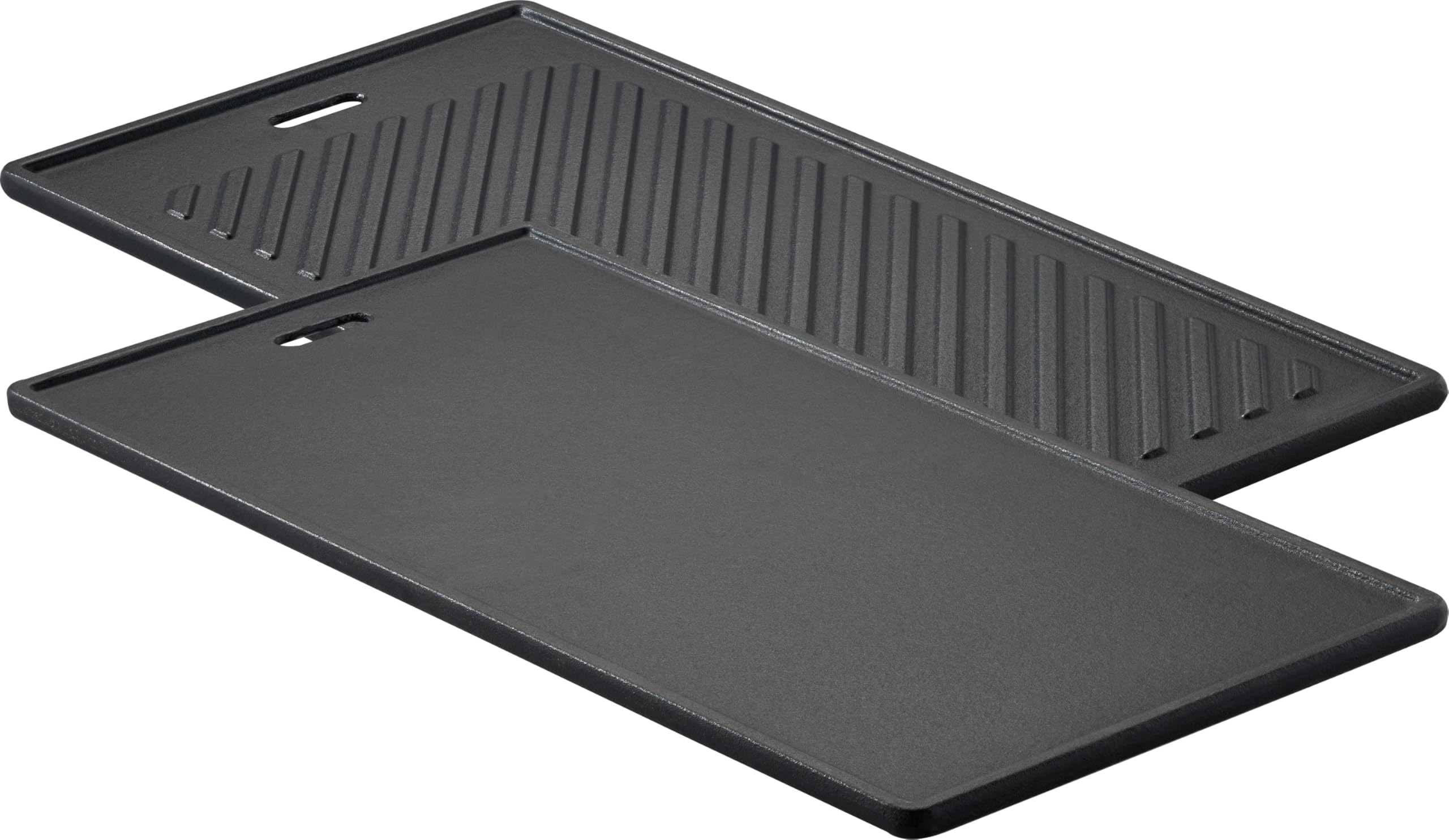 RÖSLE VIDERO, Hochwertige Grillplatte aus Gusseisen für Fleisch und kleine Grillstücke, Grillbranding, Platte beidseitig verwendbar, 45 x 24 cm, für alle VIDERO Modelle ab Modelljahr 2021