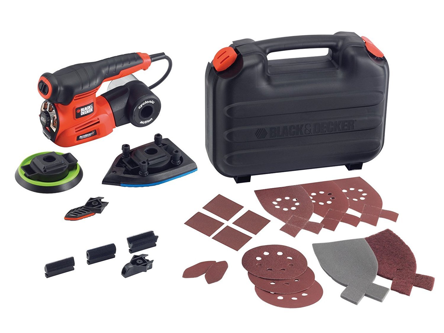 BLACK+DECKER B DKA280K Lijadora autoselect 4 en 1 230v