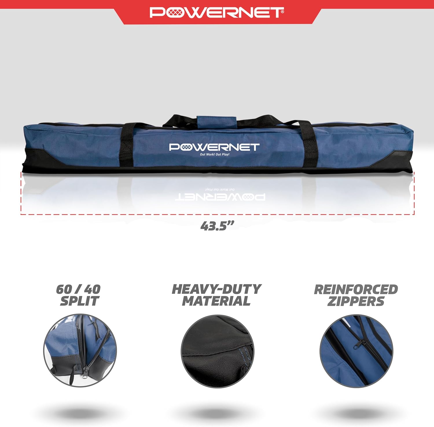 PowerNet 7x7 FT Baseball & Softball Net Replacement Parts, Replace 7x7 FT Frame, Net Only or Carry Bag, Metal Frame and Fiberglass Poles, Durable Nets & Bags Available in Team Colors