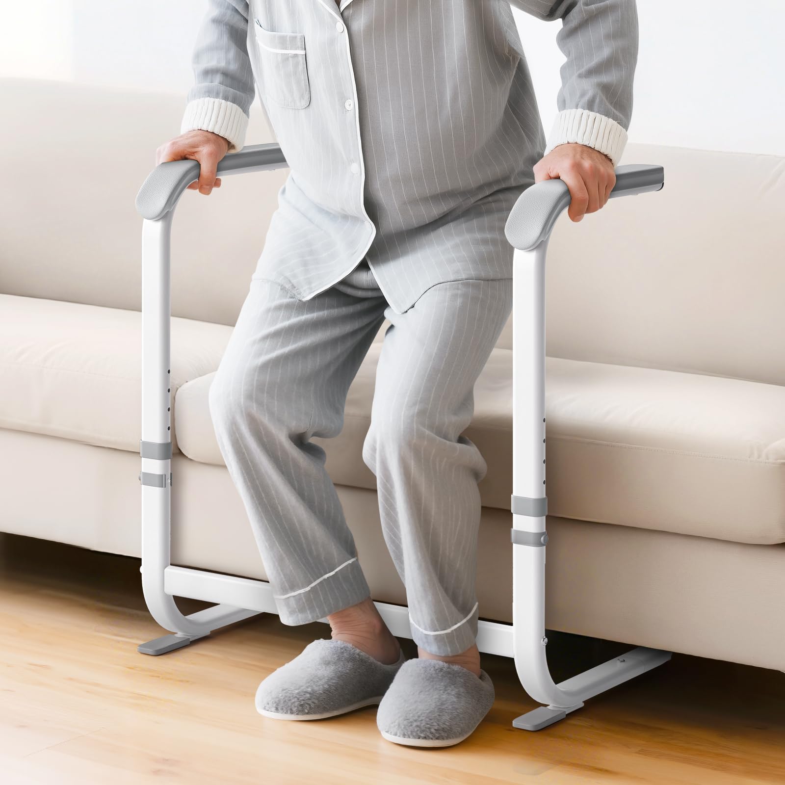 Stand Assist for Elderly, Chair Lift Assist Adjustable Lift Stand Aid Mobility Standing Aid Rail for Couch, Sofa, Bed Assistance Handle for Patients,Seniors and Disabled-image-46