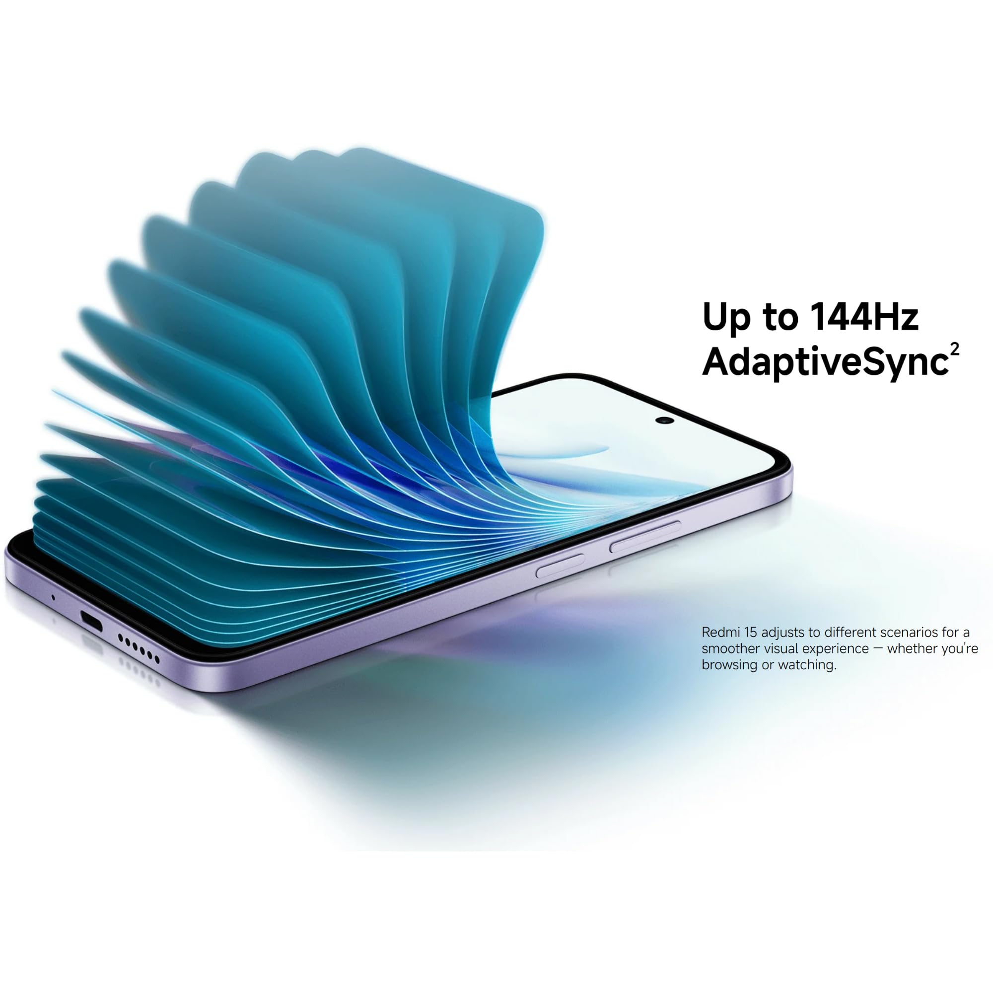 XIAOMI Redmi 15 - Smartphone von 8 + 256GB, Violett, Bildschirm von 6,9" 120Hz, procesador Snapdragon® 685, 50MP-Kamera, 7000mAh, Keine Ladegeräte enthalten