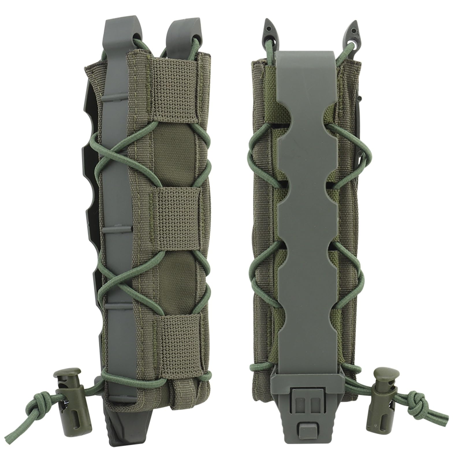 Funda portacargador MOLLE elástica ajustable anticaídas para cinturón 8