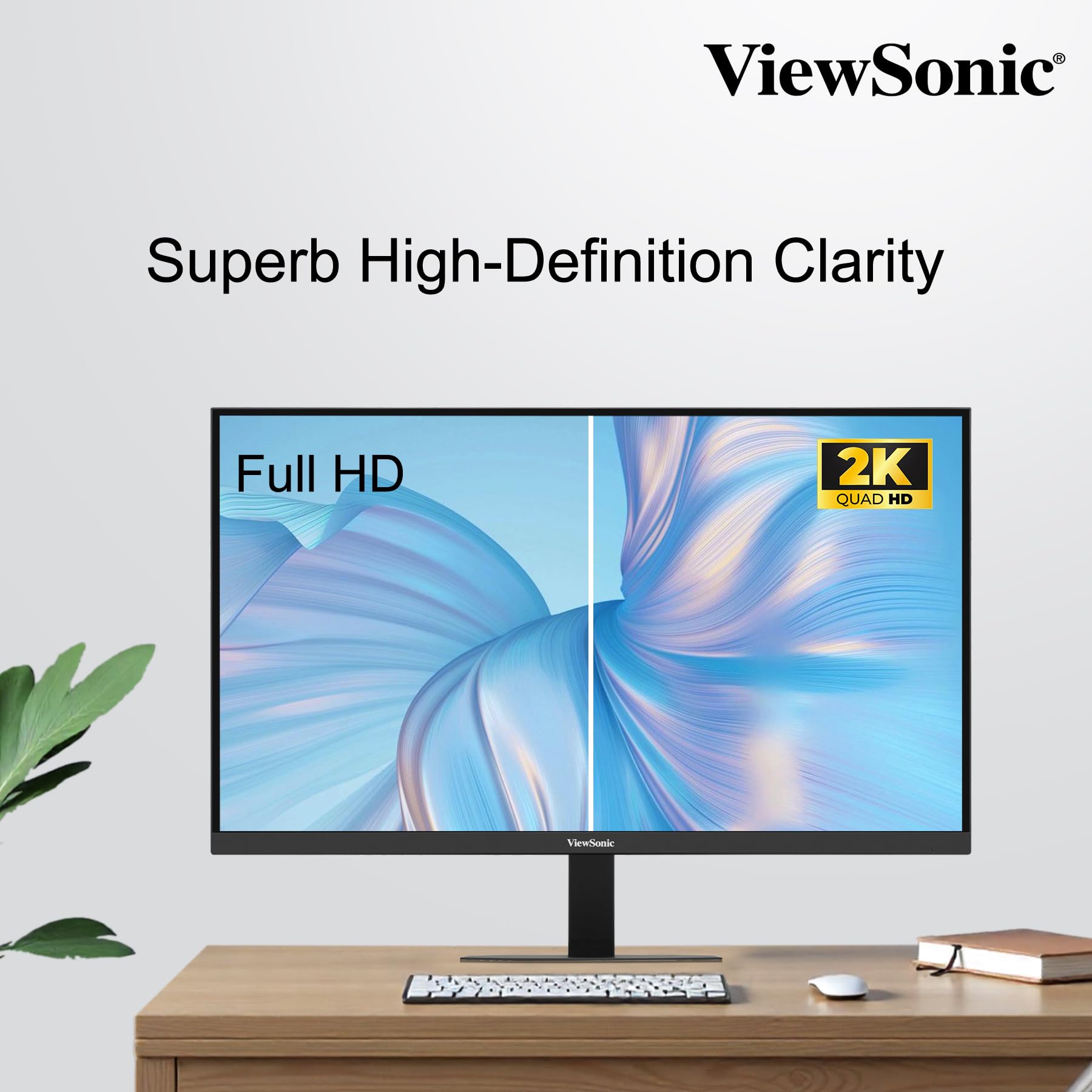 ViewSonic VA2708-2K-MHD 27型 WQHD IPS液晶モニター HDR10対応