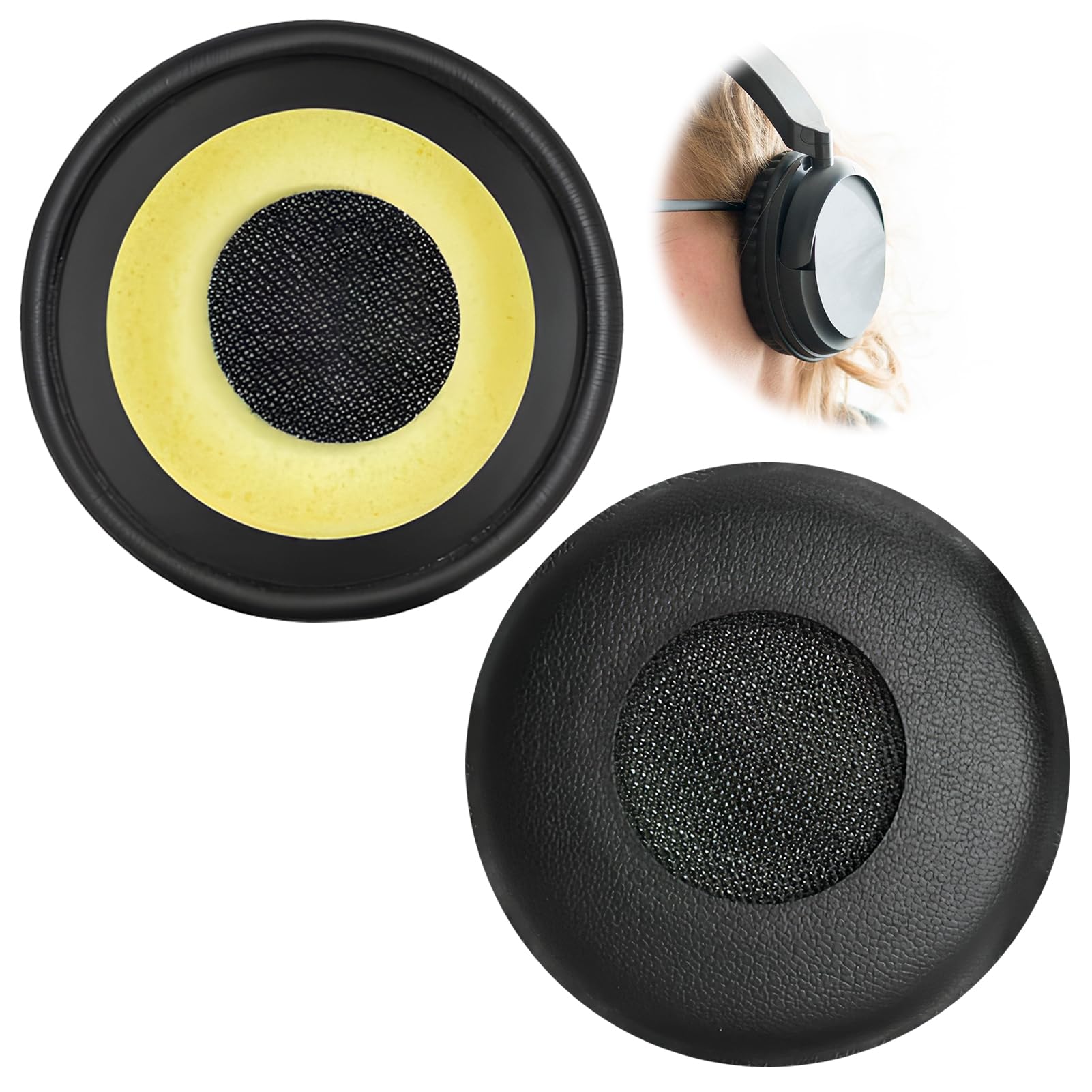 Cuscinetti Auricolari Di Ricambio Per Cuffie Jabra - 2 Paia, Morbidi, Traspiranti, Per Evolve 20/30/40/65 - Foto 14