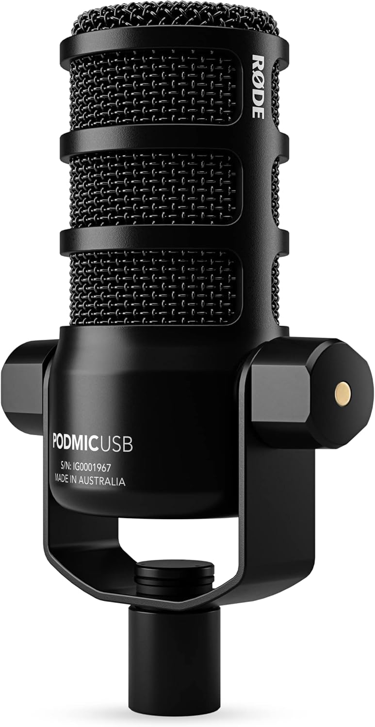 RØDE PodMic USB Versatile Dynamic Broadcast Microphone with XLR and USB ...