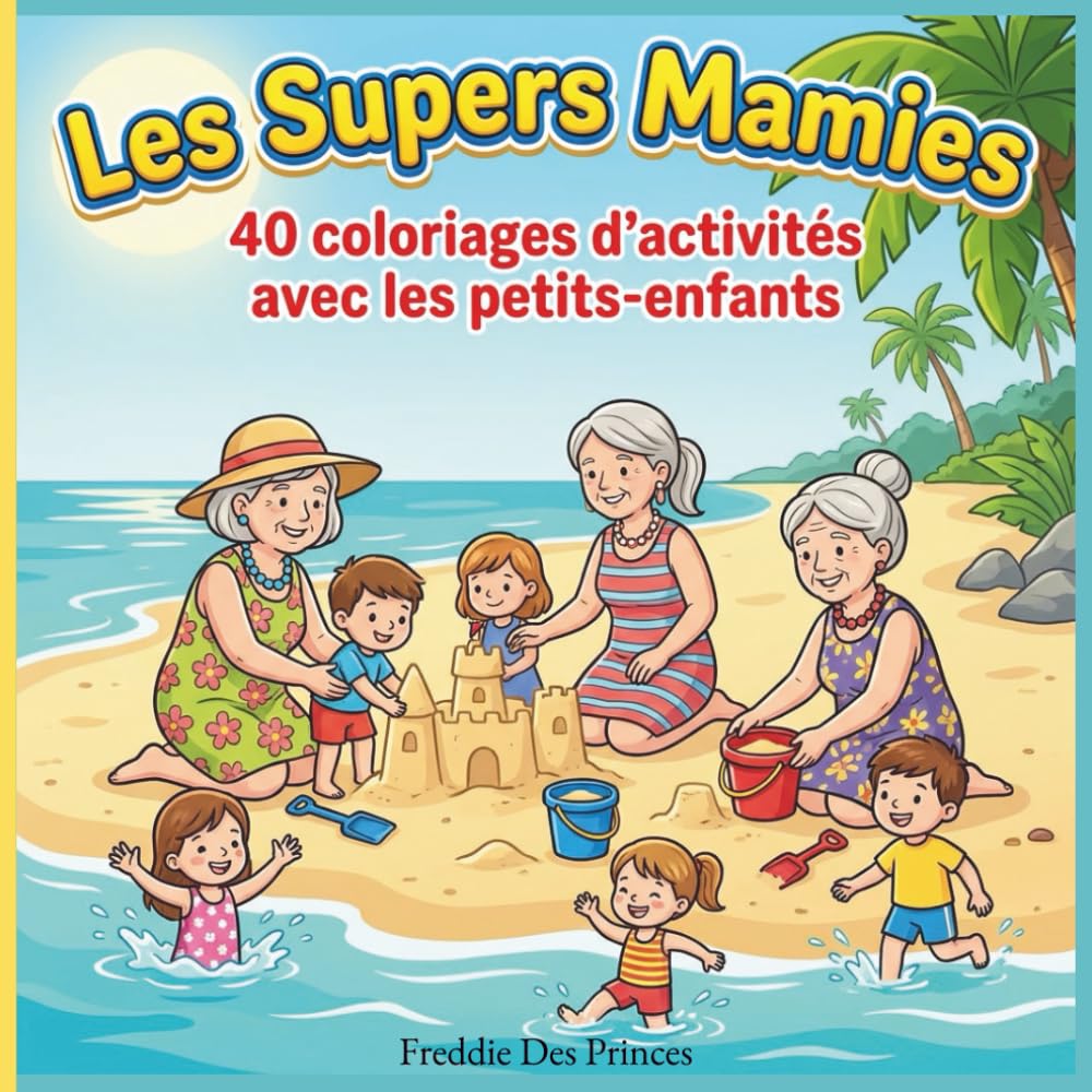 Les Supers Mamies 40 coloriages d’activités à partager avec les petits-enfants: Cahier de coloriage familial – Moments complices, voyages, jeux et souvenirs à créer ensemble